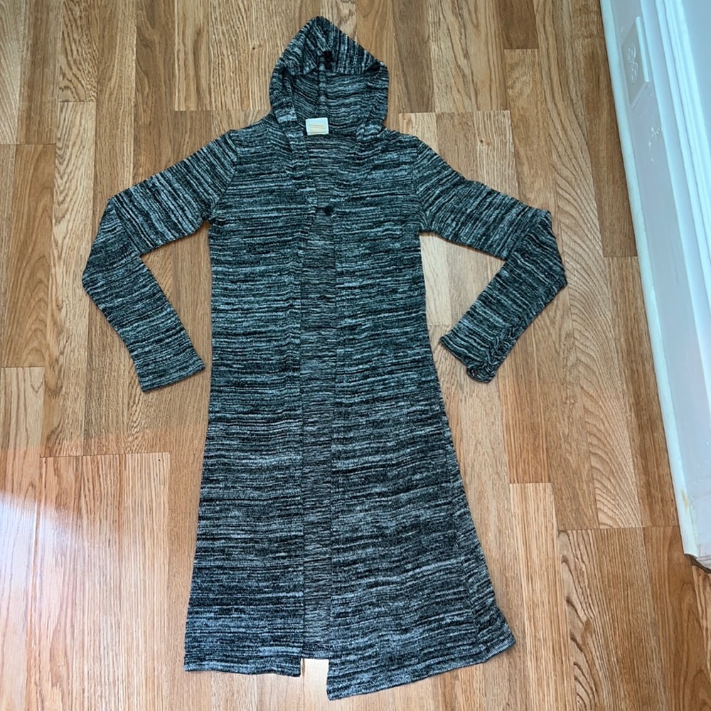 Long Hooded Cardigan